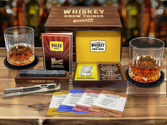 BourbonTrek Whiskey Gift Set & Trivia Game - BourbonTrek