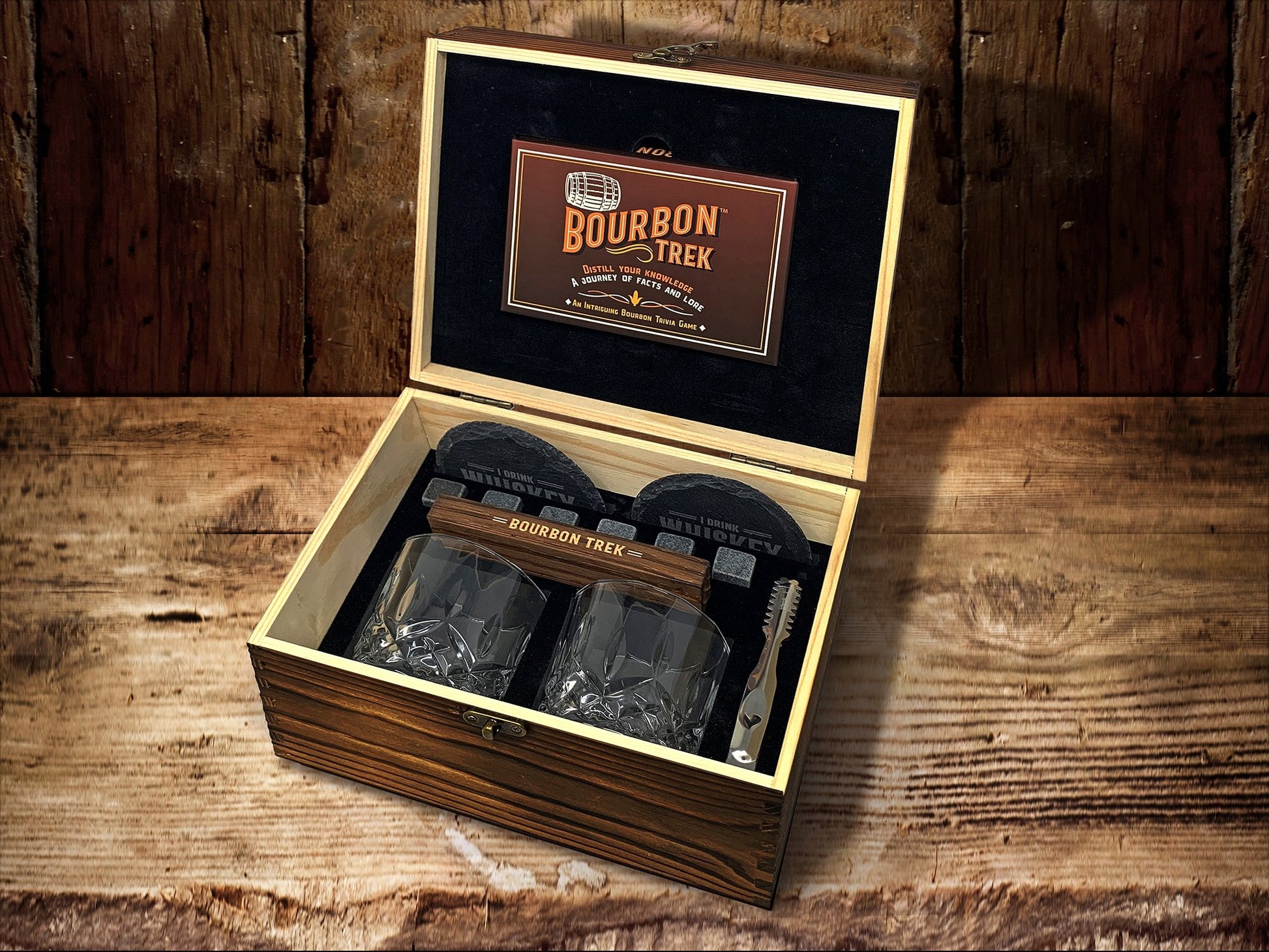 BourbonTrek Whiskey Set & Trivia Game - BourbonTrek